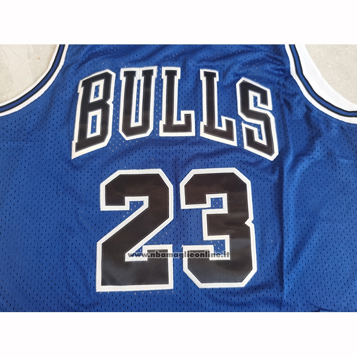 Maglia Chicago Bulls Michael Jordan No 23 Mitchell & Ness 1997-98 Blu2